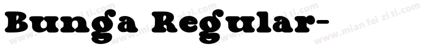 Bunga Regular字体转换